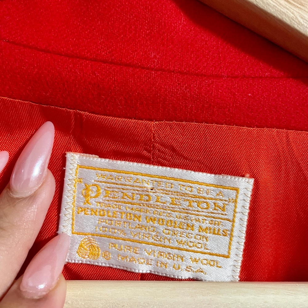 Pendleton Wool Blazer Below Hip Red Jacket - image 2